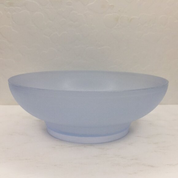 Vintage Servalier Tupperware Set 2 Cereal Bowl Blue Yellow Sunburst Lids Storage - Picture 9 of 16